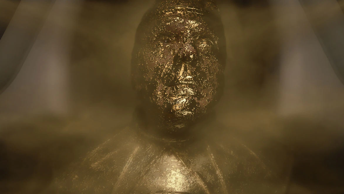 Człowiek w złotej masce - autodesk arnold